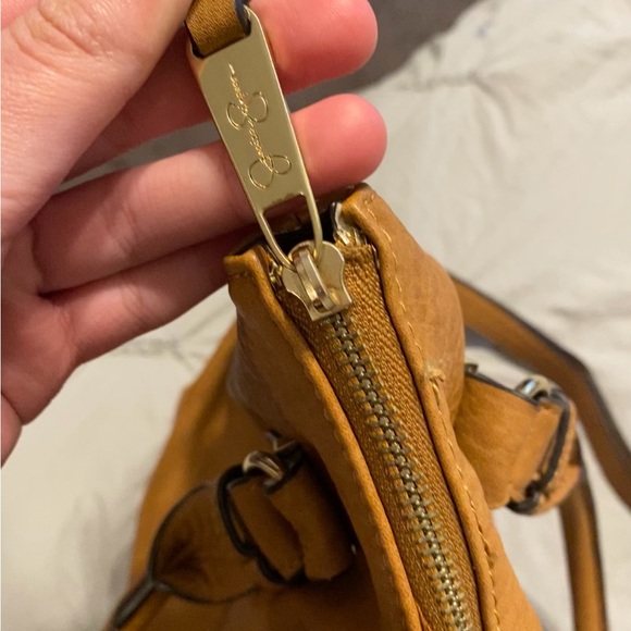 NWOT Authentic Jessica Simpson Brown Studded Santchel Purse - Picture 11 of 11